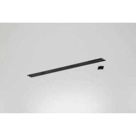 KYOSHO ANTENNA TUBES FOR RX - LUMIN BLACK  (4pcs)