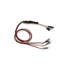 KYOSHO 97054-4CR LED Light Unit Diam 5/L 400/Clear&Red (4 Bulbs) 