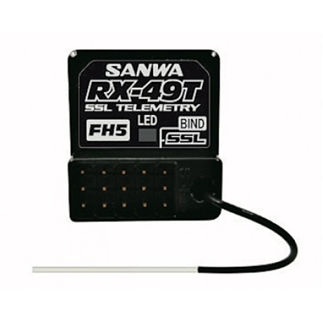 SANWA RX-49T (FH5/FH5U) Waterproof Telemetry Receiver