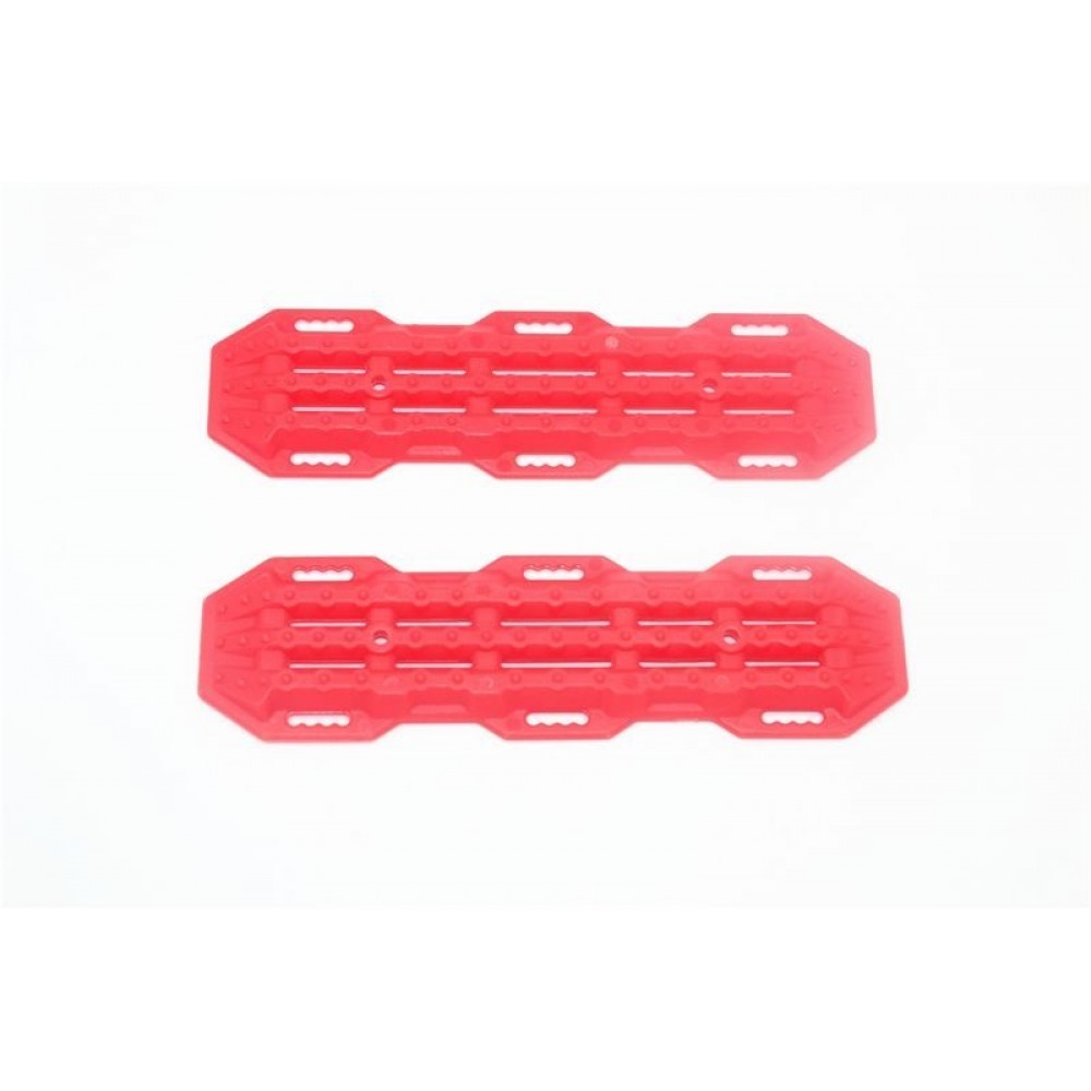 TRAXXAS SCALE ACCESSORIES TRACTION BOARD 1/10 CRAWLER VERSION GPM ROADTECH TRX4 DEFENDER RED (2pcs) 