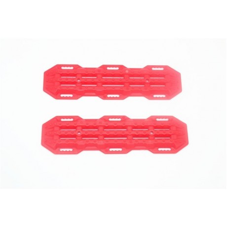 TRAXXAS SCALE ACCESSORIES TRACTION BOARD 1/10 CRAWLER VERSION GPM ROADTECH TRX4 DEFENDER RED (2pcs) 