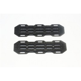 TRAXXAS SCALE ACCESSORIES TRACTION BOARD 1/10 CRAWLER VERSION GPM ROADTECH TRX4 DEFENDER BLACK (2pcs)  