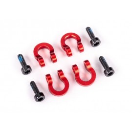 TRAXXAS 9734R TRX-4M Bumper D-Rings 6061-T6 Aluminium red 