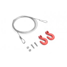 KAVAN 1/10 Rope Chain and Hooks for Rock Crawler 