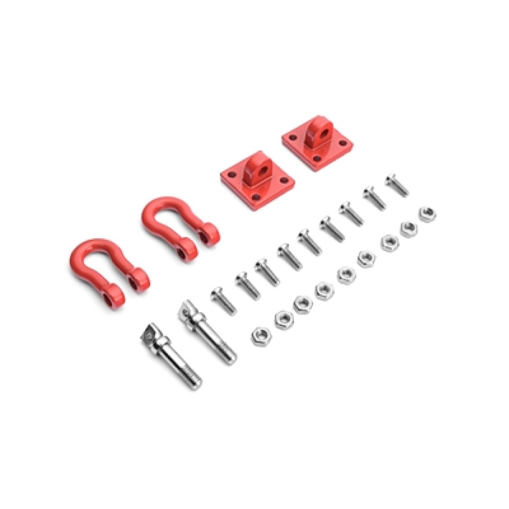 KAVAN 1/10 Metal Trailer Hook with Mounting Bracket for RC Crawler