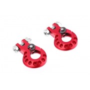 KAVAN 1/10 CNC Aluminum Tow Hook for RC Crawler (Red)
