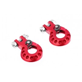 KAVAN 1/10 CNC Aluminum Tow Hook for RC Crawler (Red)