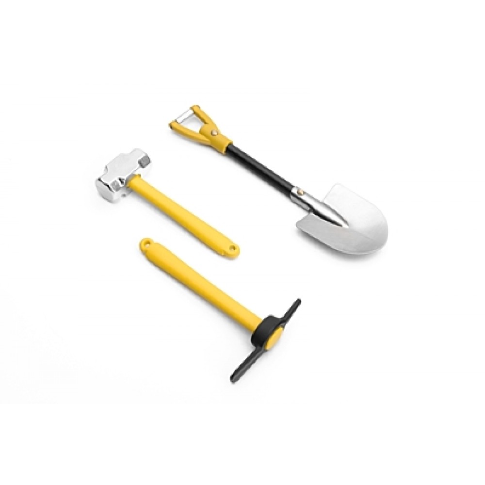 KAVAN 1/10 Metal Hammer Pickaxe and Shovel Set for RC Crawler