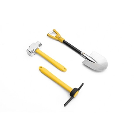 KAVAN 1/10 Metal Hammer Pickaxe and Shovel Set for RC Crawler