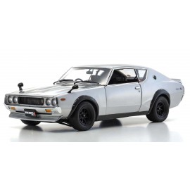 KYOSHO 1:18 Nissan Skyline 2000 GT-R (KPGC110) 1973 Silver 