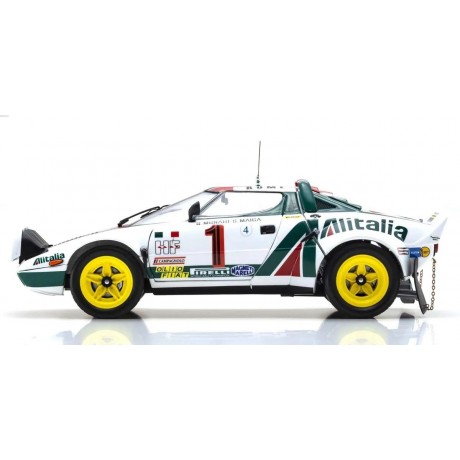 KYOSHO 1:18 Lancia Stratos HF S.Munari Winner Monte Carlo 1977 Nr.1