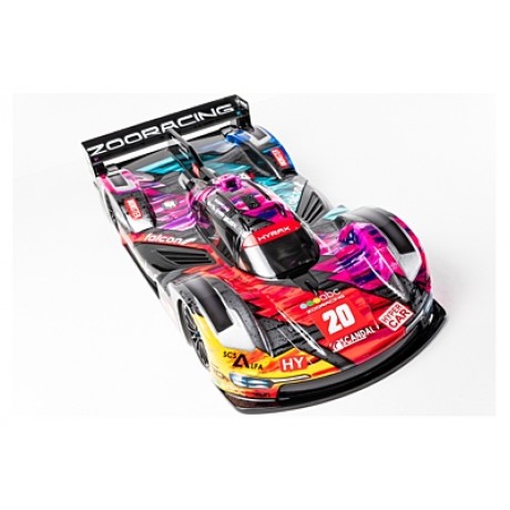 ZOO RACING Hyrax 190mm Hyper Car 0.7mm Clear Body