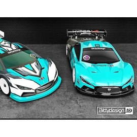 BITTYDESING HYPER-HR 1/10 TC 190mm Light Weight Body CLEAR 