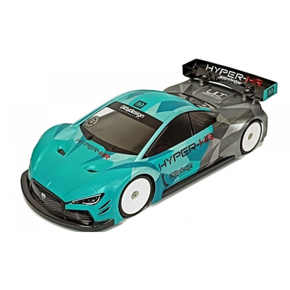 BITTYDESING HYPER-HR 1/10 TC 190mm Light Weight Body CLEAR