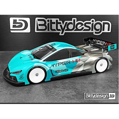 BITTYDESING HYPER-HR 1/10 TC 190mm Light Weight Body CLEAR