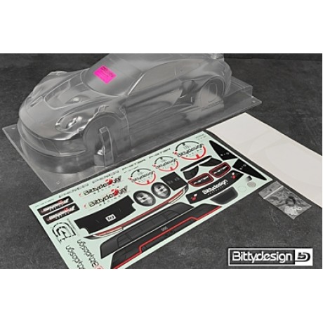 BITTYDESING P-GT3R 1/10 GT Clear Body 190mm