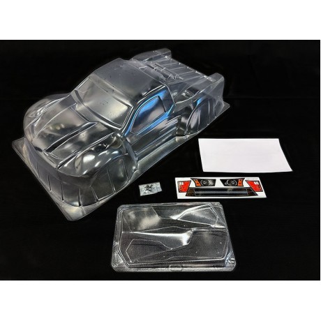 H-SPEED Short Course 2WD & 4WD with decals and windscreen cover *nP SC body (similar to Proline Flo-Tek) CLEAR