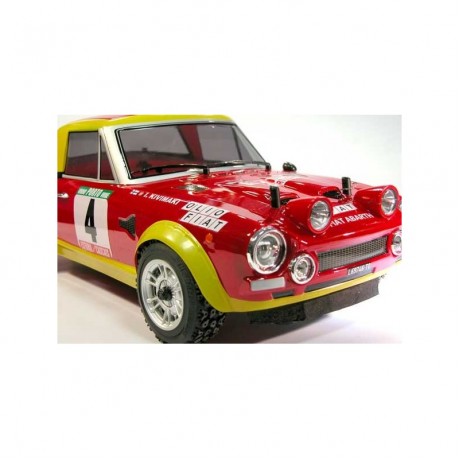 FIAT 124 ABARTH PAINTED BODY - RTR WITH TIRES AND WHEELS  1/10