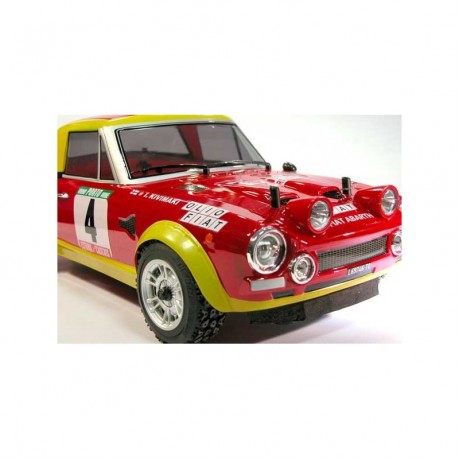 FIAT 124 ABARTH PAINTED BODY - RTR WITH TIRES AND WHEELS  1/10