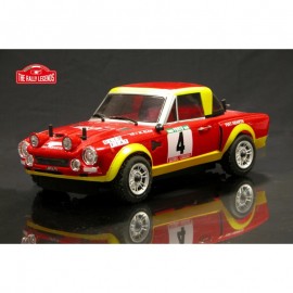 FIAT 124 ABARTH PAINTED BODY - RTR WITH TIRES AND WHEELS  1/10