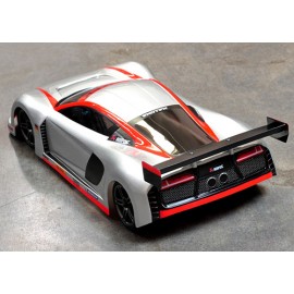 EXOTEK 190MM USGT R·TEK TOURING CAR SEDAN BODY W/WING (CLEAR)  1/10 