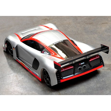 EXOTEK 190MM USGT R·TEK TOURING CAR SEDAN BODY W/WING (CLEAR)  1/10