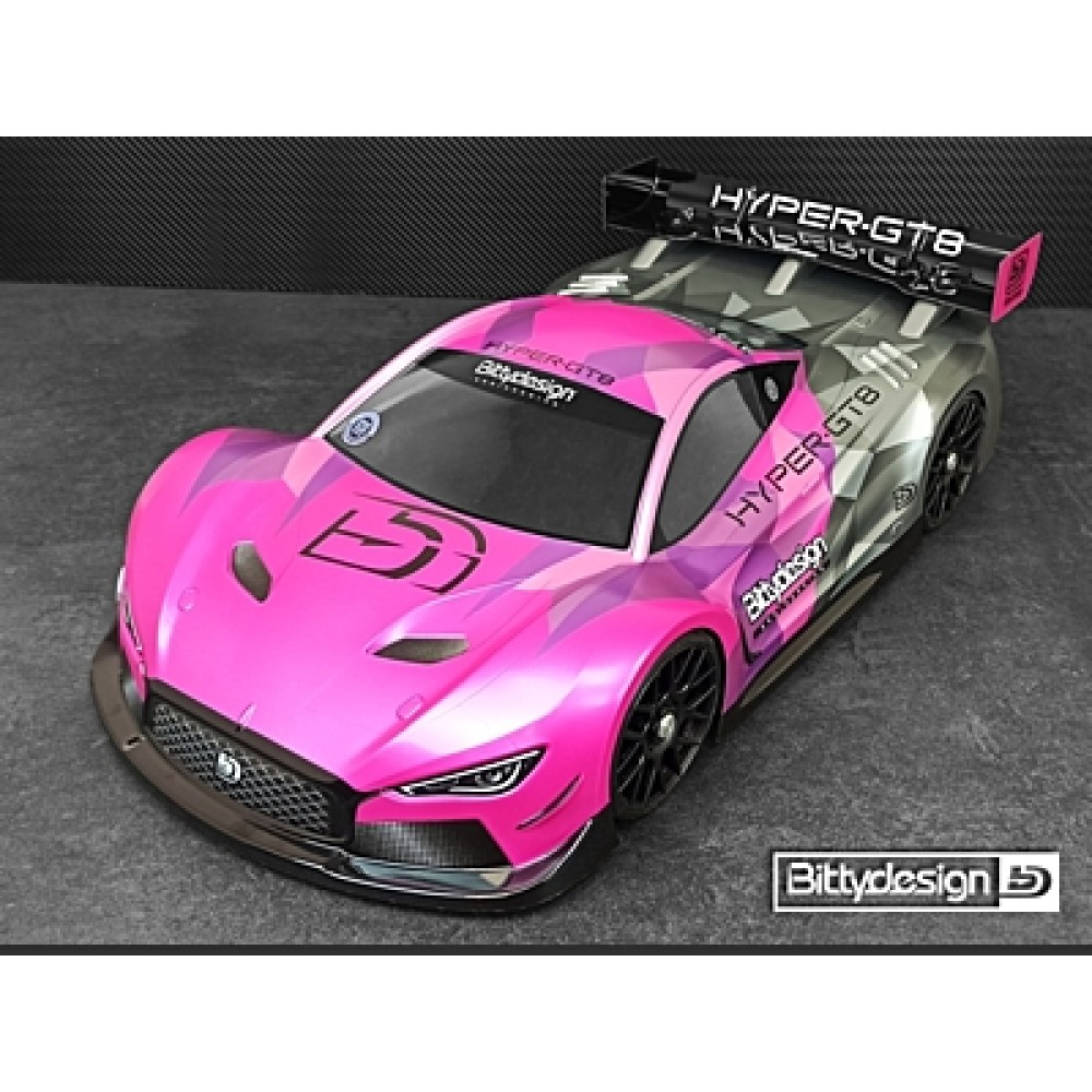 BITTYDESING Hyper-GT8 1/8 GT Body CLEAR