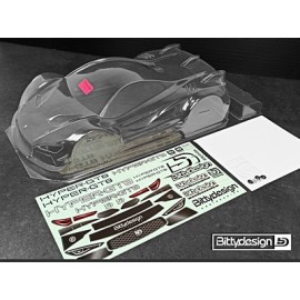 BITTYDESING Hyper-GT8 1/8 GT Body CLEAR 