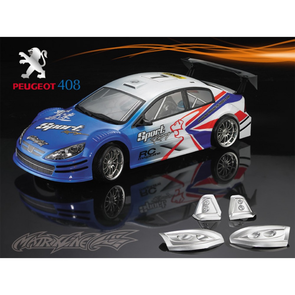 MATRIXLINE Peugeot 408 clear body 190mm  1/10