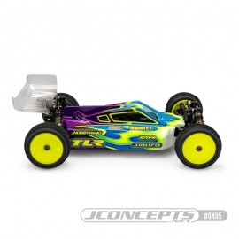 JCONCEPTS 1/10 SLVR P2 body with carpet turf, TLR 22X-4 wing CLEAR 