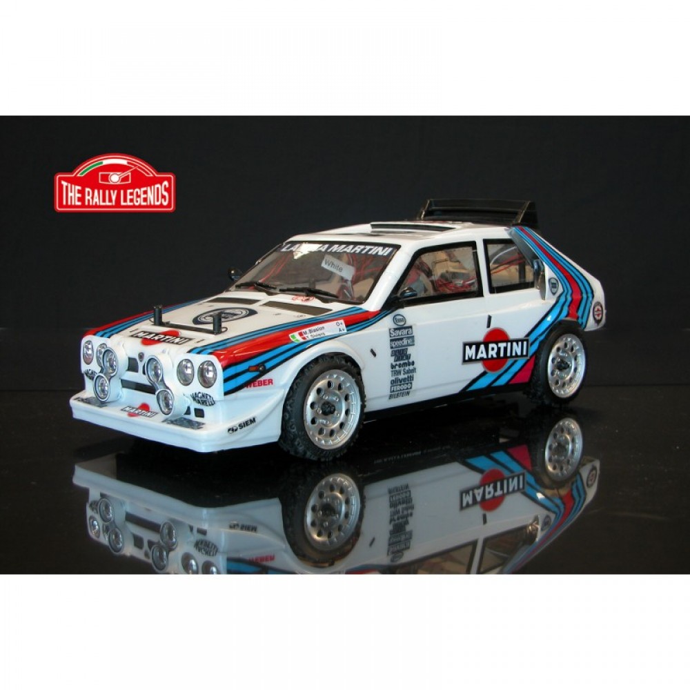 THE RALLY LEGENDS LANCIA DELTA S4 PAINTED BODY WITH TIRES AND WHEELS  1/10