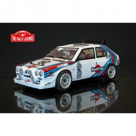 THE RALLY LEGENDS LANCIA DELTA S4 PAINTED BODY WITH TIRES AND WHEELS  1/10 