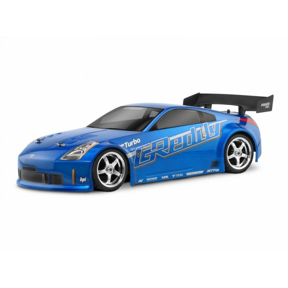 HPI - NISSAN 350Z GREDDY TWIN TURBO BODY CLEAR (190mm)