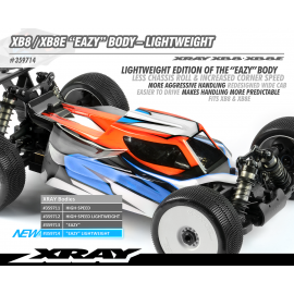 XRAY XB8 / XB8E "EAZY" BODY CLEAR BUGGY 1/8