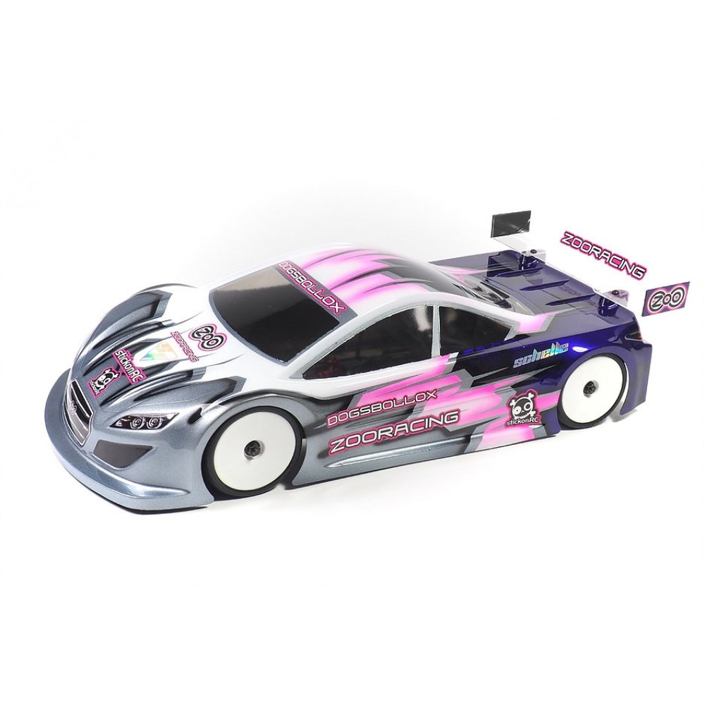 ZOO RACING DOGSBOLLOX 190MM TOURING CAR CLEAR BODY 0.7MM  1/10