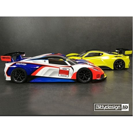 BITTYDESING 1/10 VENOM Clear Body (190mm GT)