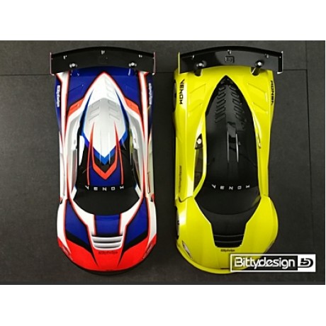 BITTYDESING 1/10 VENOM Clear Body (190mm GT)