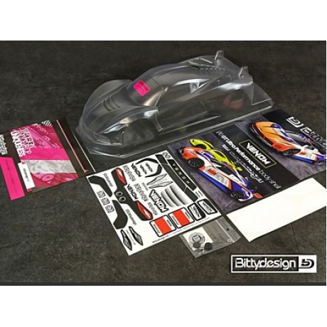 BITTYDESING 1/10 VENOM Clear Body (190mm GT)