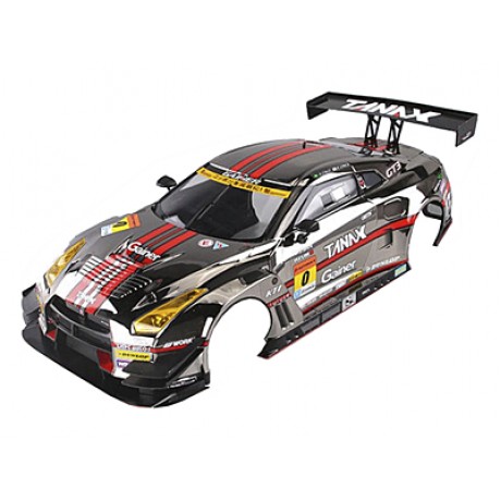 KILLERBODY 1/10 Gainer Tanax GT-R Nismo R35 Bodyshell PAINTED (Silver) 200mm