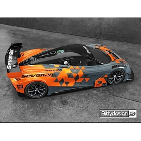 BITTYDESING Seven20 1/10 GT 190mm Body CLEAR