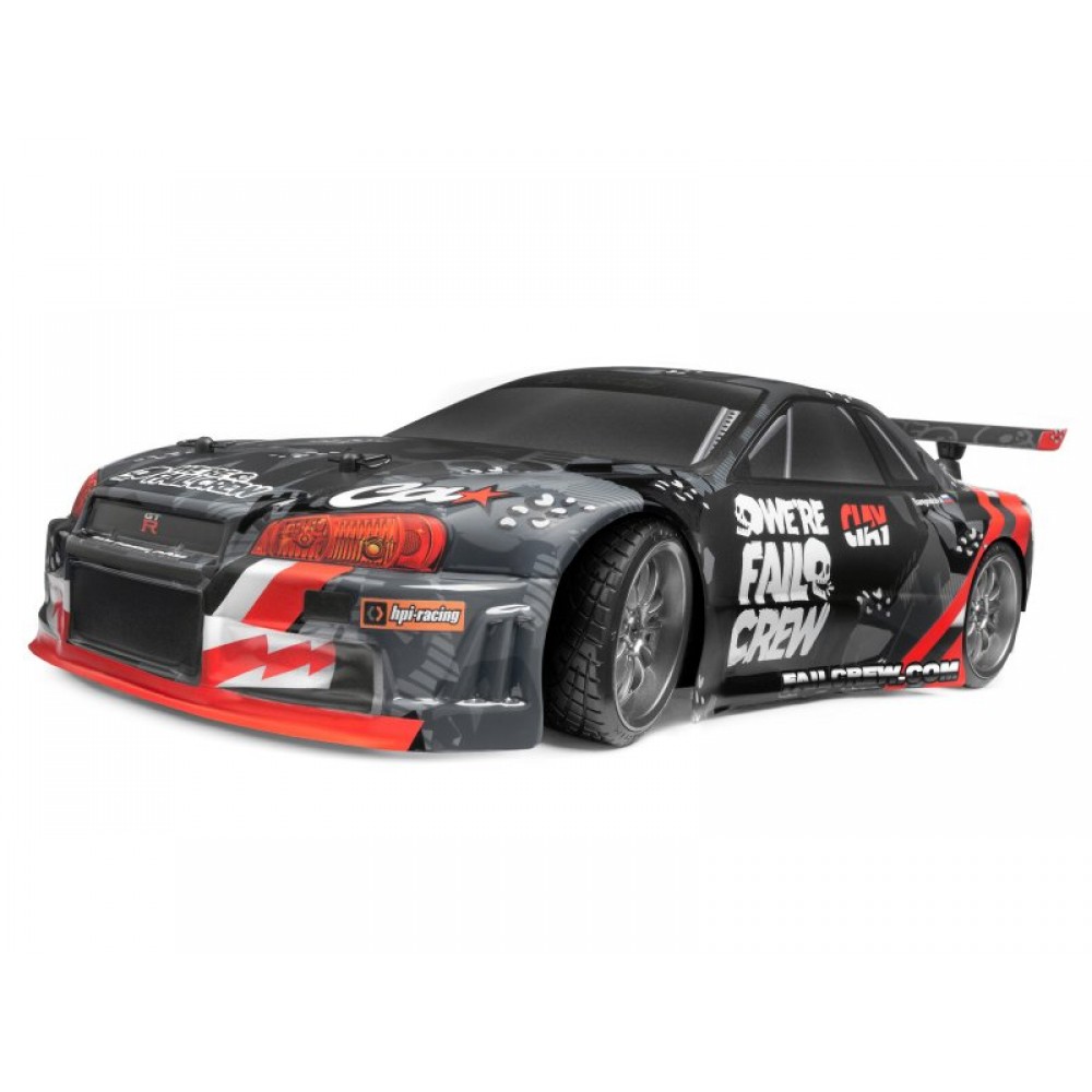 HPI  - FAIL CREW NISSAN SKYLINE R34 GT-R PRINTED BODY (200MM)