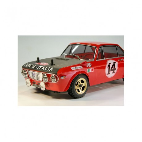 FULVIA HF 1600 RALLY 1972 PAINTED BODY WITH WHEELS TIRES 1/10