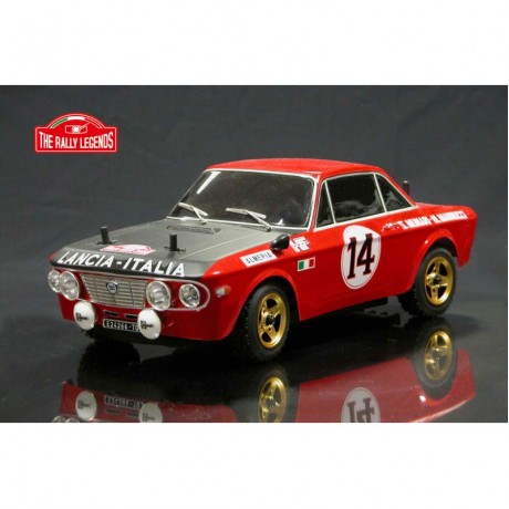 FULVIA HF 1600 RALLY 1972 PAINTED BODY WITH WHEELS TIRES 1/10