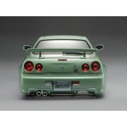 KILLERBODY NISSAN SKYLINE BNR34 1/10 CHAMPAGNE GREEN PAINTED 