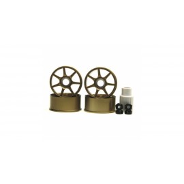 KYOSHO MZH7GL WHEEL SET 7-SPOKE/GOLD TYPE (4pcs) 