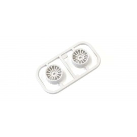KYOSHO MDH100W-W0B Mini-Z AWD Wheel Set Wide 0 Offset White (2pcs) 