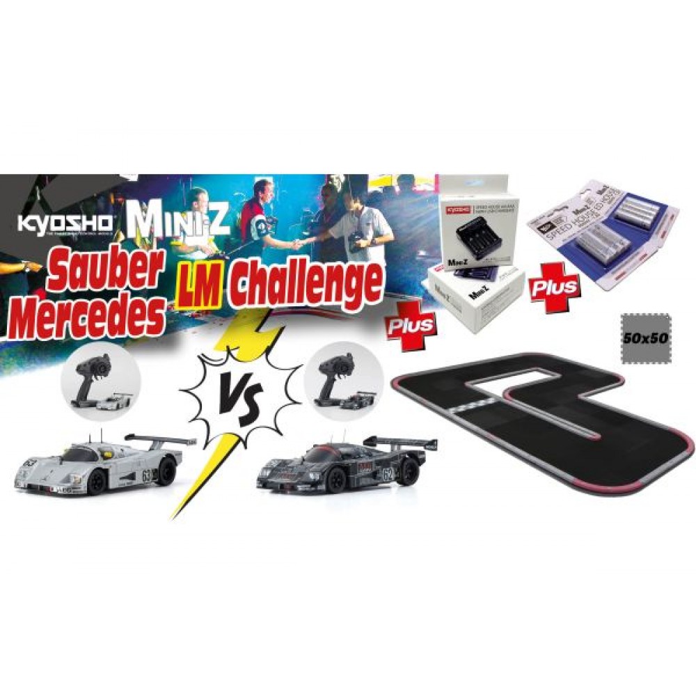 KYOSHO Grand Prix Circuit 50 Mini-Z Mercedes Sauber LM ReadySet