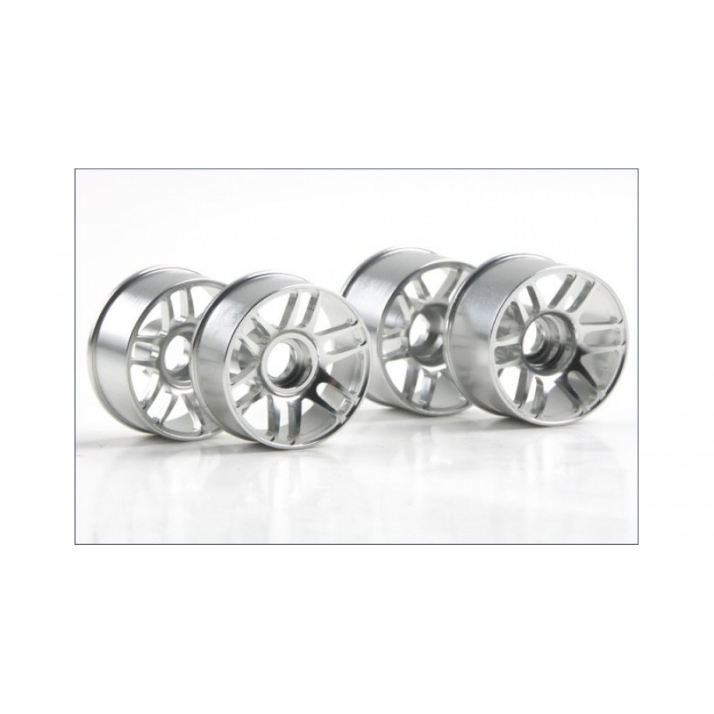 KYOSHO MZH254S MR-02 NSX ALUMINUM WHEEL/12SPOKE SIL (4pcs)