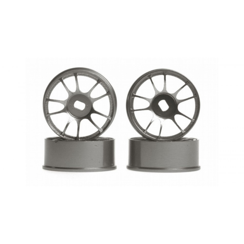KYOSHO MDH202GM ALUMINUM WHEEL SET/10SPOKE/GUN METAL (4pcs)