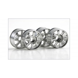 KYOSHO MZH255S MR-02 NSX ALUMINUM WHEEL/8SPOKE SILVER (4pcs) 